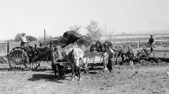 ClarenceManureLoading1935