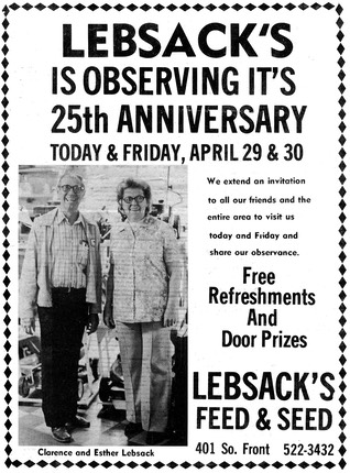 Feedstore25thAdvert 1976