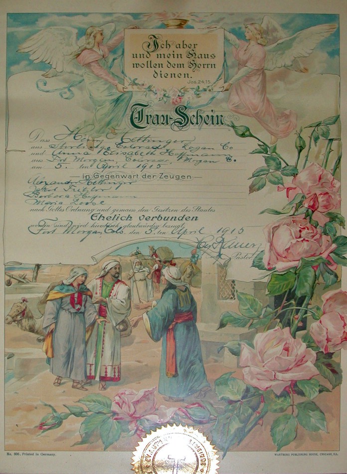 HH203 Marriage Certificate