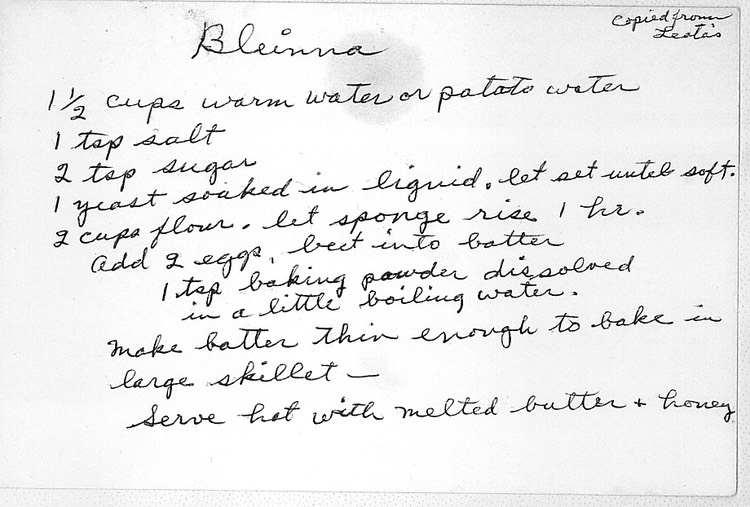 HH208 Recipe-Bleinna