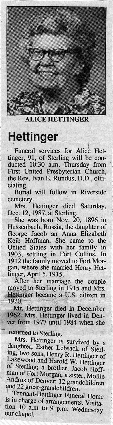 HH211 AliceHettingerObituary