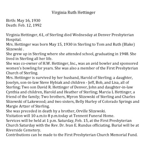 HH219 VirginiaHettingerObituary