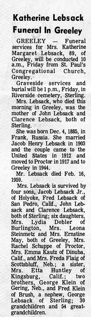 JL209 Katherine Obituary